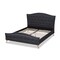 Baxton Studio Felisa Charcoal Upholstered and Button Tufted King Size Platform Bed 156-9505 - alternate 7
